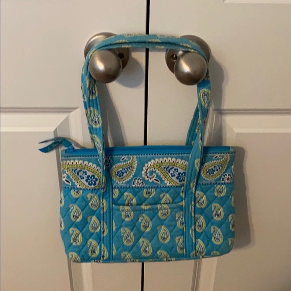 Retired Vera Bradley Bermuda Blue Medium Purse